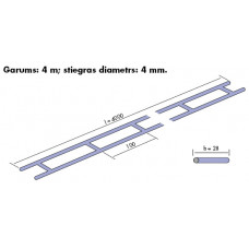 Tērauda armatūra FIBO Bi armatūra D=4mm 4m