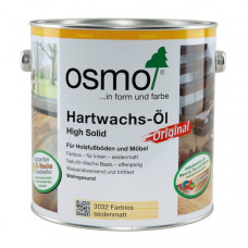 Cietvaska eļļa OSMO Hartwachs-Öl Original 2,5L 3032 bezkrāsaina, zīdaini metēta