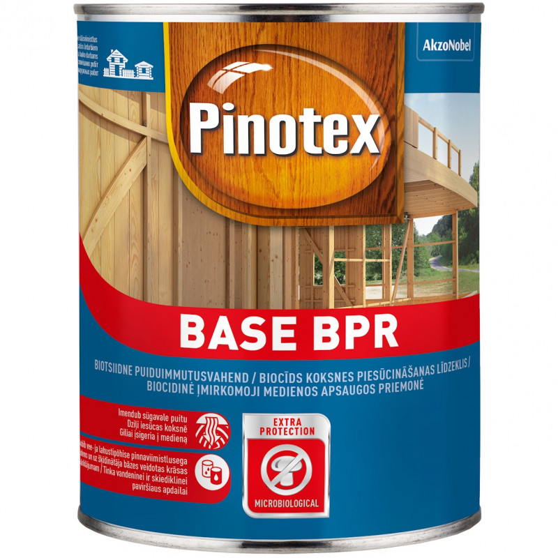 Koksnes gruntēšanas aizsarglīdzeklis Pinotex Base 2,5L BBR