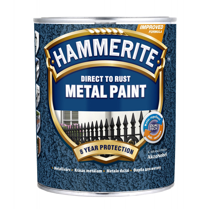 Krāsa metālam HAMMERITE 2,5L